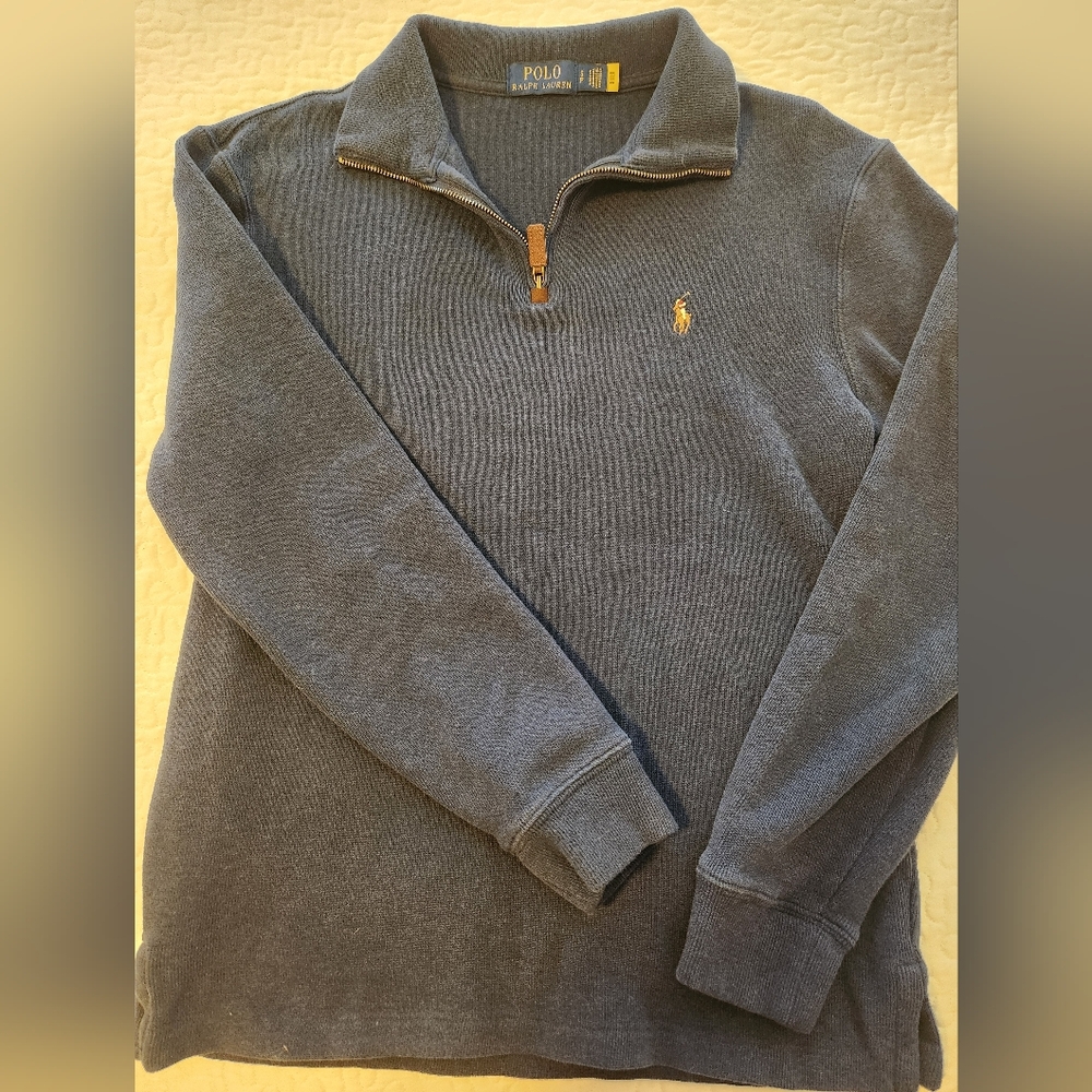 Polo Estate-Rib Quarter-Zip Pullover